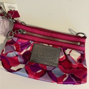 NWT Coach Poppy Wristlet